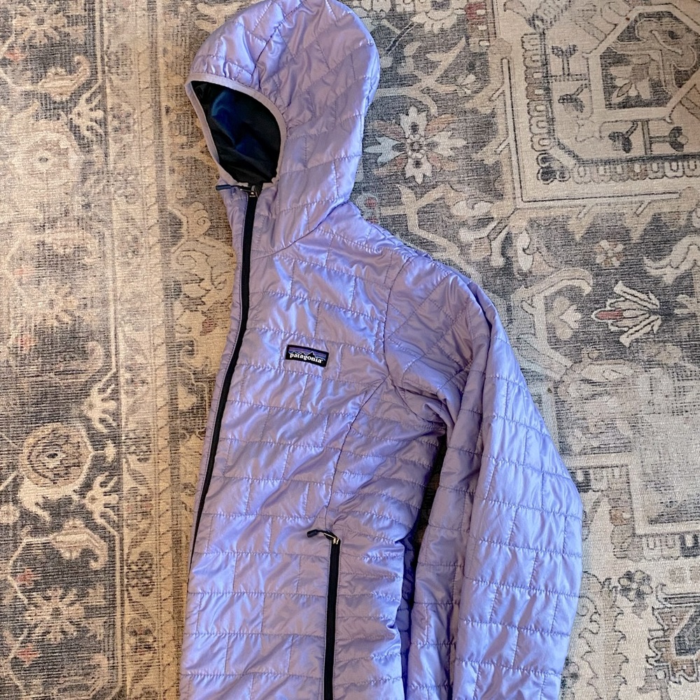 Patagonia Women’s Large Lavender Nano Puff Hoody Jacket